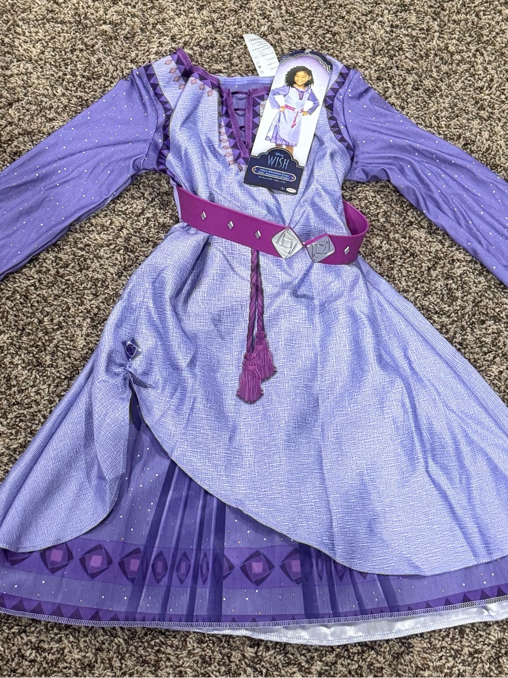 Disney Purple & Magenta Girls' Princess Wish Costume Dress